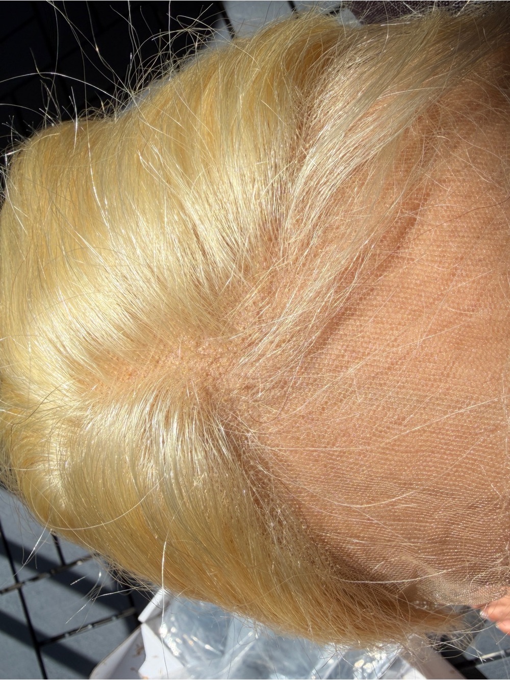 100% Human Hair 30” 613 Swiss Lace Front Wig - Natural Light Blonde